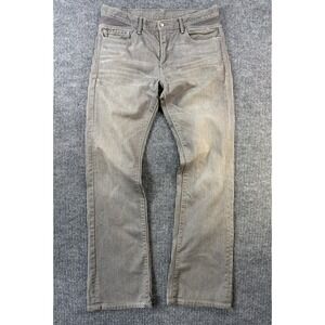 Levis Mens Bootcut Jeans 527 Grey Denim Pants 36x36 (37X36) Flap Pocket Faded